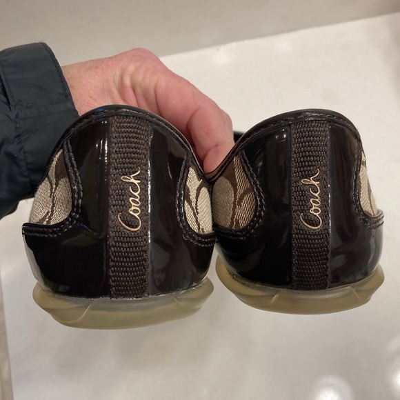 Coach Cecile Brown Signature Logo Flats - Picture 3 of 4